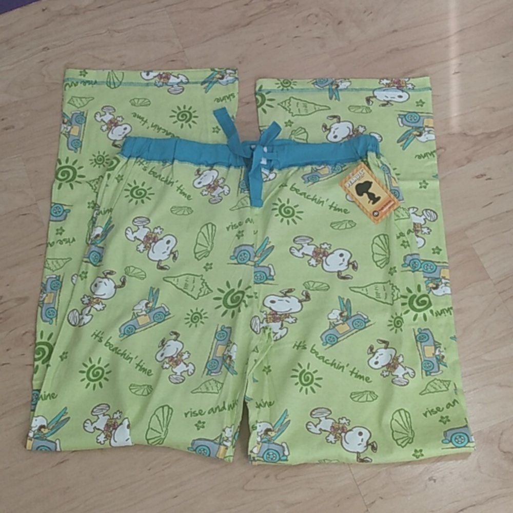 Peanuts Snoopy Women's Cotton Pajama Lounge Pants S